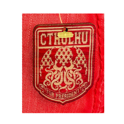 Chaosium Cthulhu For Pres Shield - Red Vintage Style Hat