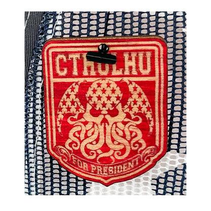 Chaosium Cthulhu For Pres Shield - USA Gray Trucker Hat Style