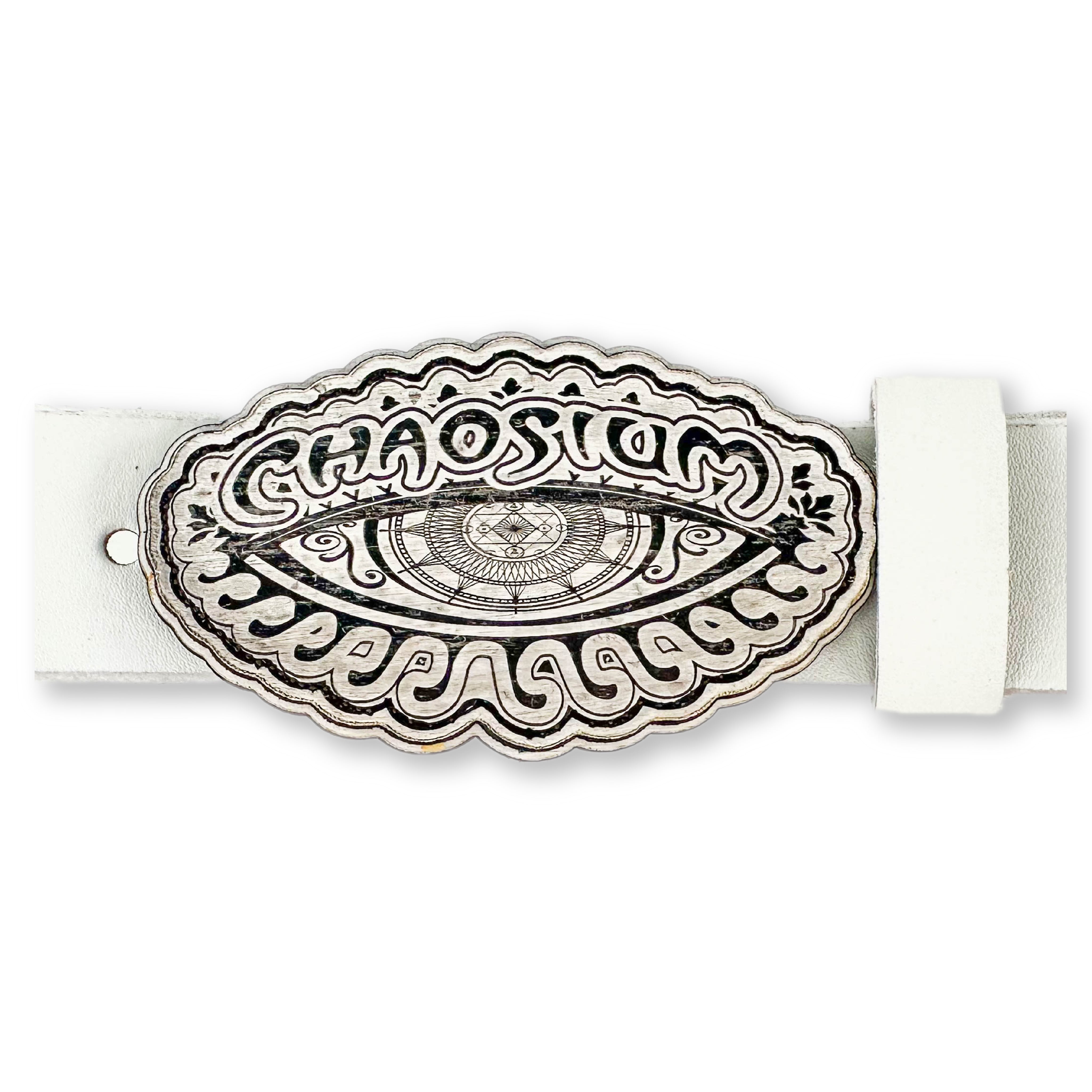 Chaosium All Seeing Shield - Leather Belt Buckle