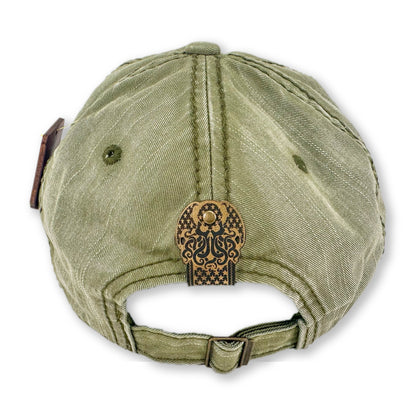 Chaosium Cthulhu For Pres Shield - Army Green Vintage Style Hat