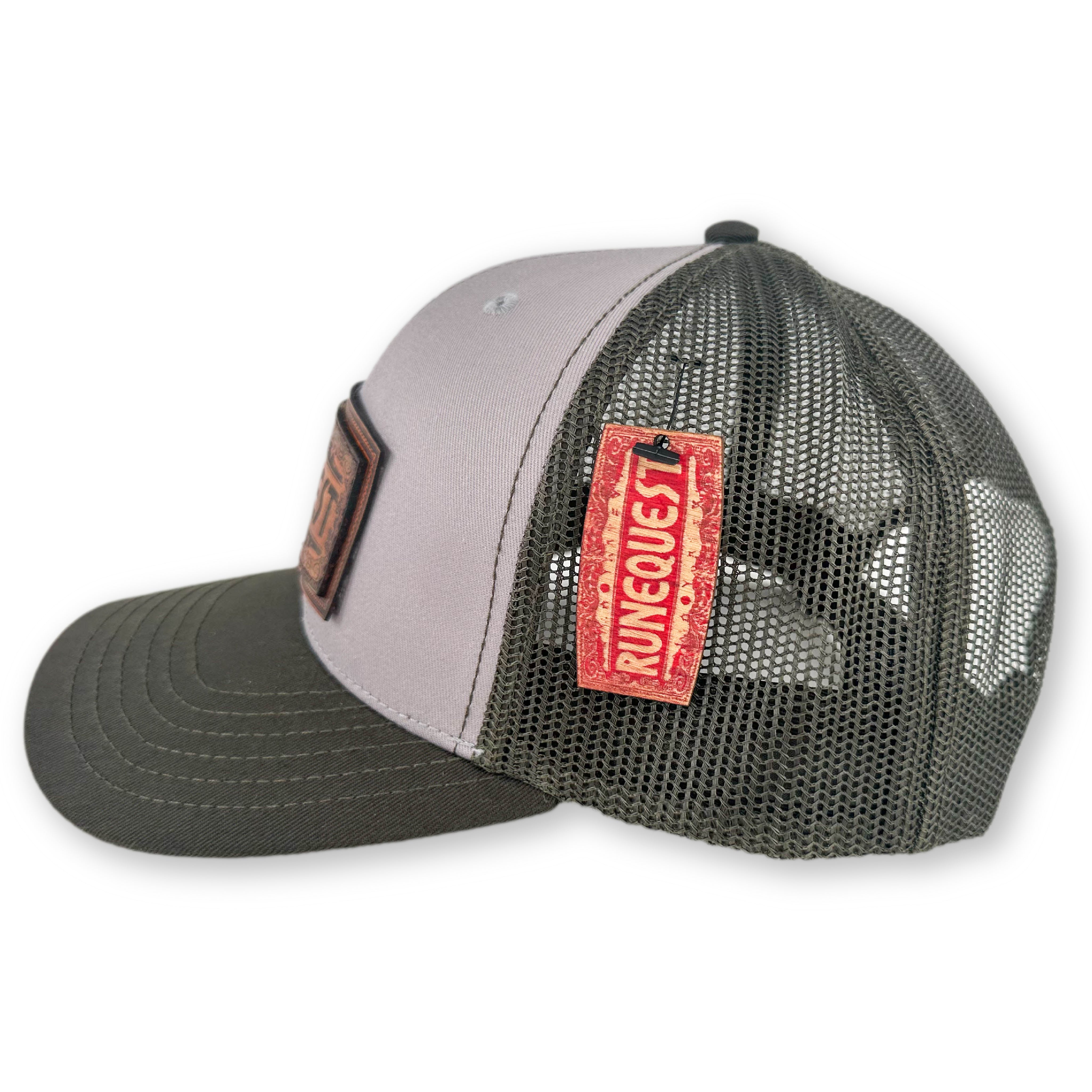 Chaosium Runequest - Khaki & Forest Green Trucker Hat Style