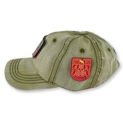 Chaosium Cthulhu For Pres Shield - Army Green Vintage Style Hat